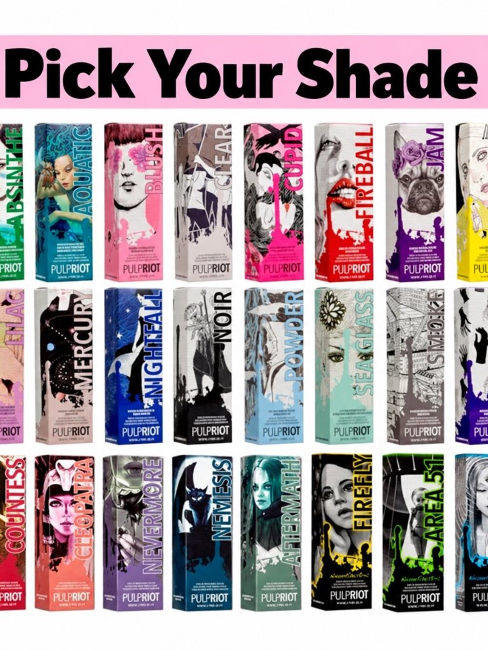 Pulp Riot Semi Permanent Professional Direct Hair Color 4 OZ (Choose Your Color)